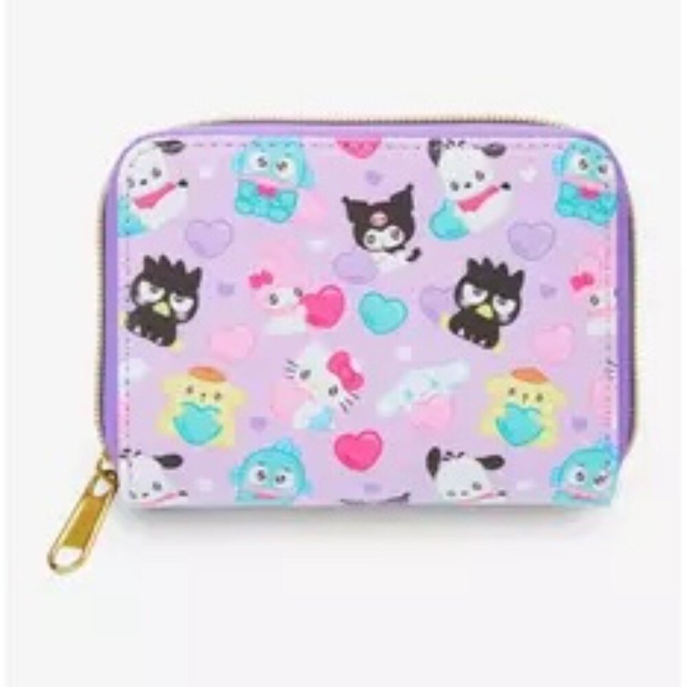 Loungefly Hello Kitty And Friends Hearts Crossbody Bag & Wallet - Picture 9 of 11
